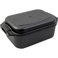 Kärcher Bräter 2in1 (Aluguss, 8,7 Liter, Induktion, inkl. Deckel und Topfhandschuhen) schwarz