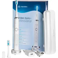 Meriden Elektrische Zahnbürste Schallzahnbürste SONIC + PROFESSIONAL WHITE Etui + 2 Ersatzbürsten