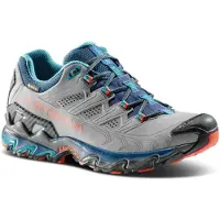 La Sportiva Ultra Raptor II Leather Woman GTX, Grey/Cherry Tomato, 39, Mountain Hiking, Shoes -