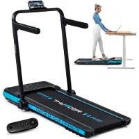 Thunder Laufband IMPACT BLUE 106,5x40cm 12km/h FitShow klappbar Bluetooth Transportrollen