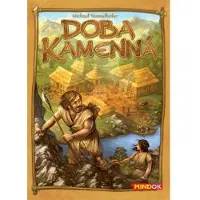 Sonstige Verlage Brettspiel Doba kamenná für 2 bis 4 Spieler aus Holz und Leder mit Spielplan und 7 Würfeln