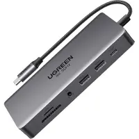 UGREEN Hub Cm681 15978 13W1 Usb-C - 2X Usb-A 3.2 / 2X Usb-A 3.0 / Usb-C 3.2 / 2X Hdmi / Displayport / Rj45 / Sd I Tf / Aux / Usb-C Pd