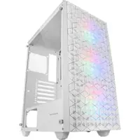 Mars Gaming MC-MAG Semitower ATX Gehärtetes Glas 3 Lüfter FRGB USB 3.0 Weiß