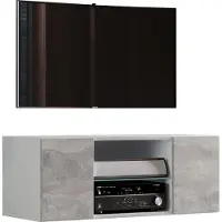 VCM TV Möbel | Wandboard | Lowboard hängend | Maße H. 40 x B. 115 x T. 36 cm | Wandschrank - Jusa