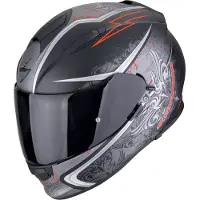 Scorpion EXO-491 Run Schwarz Rot Integralhelm Größe S