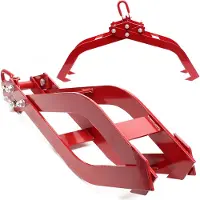 Wiltec Forstzange für Baumstämme bis 850 mm, 1500 kg Zugkraft, Hebezange mit 4 Klemmdornen