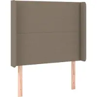 Syfax Kopfteil mit Ohren Taupe 103x16x118/128 cm Stoff