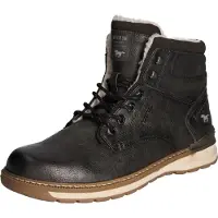 Mustang Herren Stiefelette Winterboot sportlich Schnürung Warmfutter 4141-604, Größe:43 EU, Farbe:Grau
