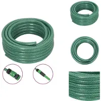 vidaXL Gartenschlauch mit Armaturen-Set Grün 0,6" 20 m PVC - Gartenschläuche