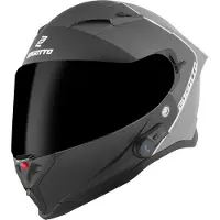 Bogotto H153 BT SPN Schwarz Grau Bluetooth Helm Größe XL