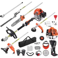 Vevor 6-in-1 Heckentrimmer Benzin-Heckenschere 52CC Langstielheckenschere
