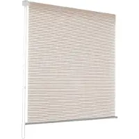 Floordirekt Sichtschutzrollo Fashion Lichtundurchlässig & Blickdicht in verschiedenen Designs ohne Bohren Stripe Beige 90x150 cm