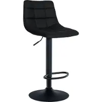 CLP Barhocker Jerry Kunstleder höhenverstellbar und 360 drehbar | Farbe weiß Gestell Farbe schwarz