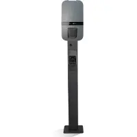 LDY Peblar Wallbox Standfuß Schwarz – Metall-Montagesäule 149 cm für 1 Ladestation Outdoor