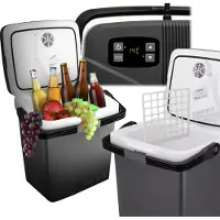 OEM Mini Kühlschrank - 32L Nutzinhalt - Kleiner Getränkekühlschrank, Minibar, Tragbare Kühlbox für Camping, Büro, Garten, Picknick, Outdoor