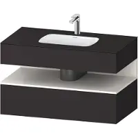 Duravit Einbauwaschtisch-Möbel-Set Qatego 100x55x60cm, w m/Gr m, Kon-WTU, Nischenb