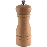 Aps 40570 Pfeffermühle ETERNAL, Buchenholz hell, Keramikmahlwerk, Ø 5,5 cm, Höhe 15,5 cm