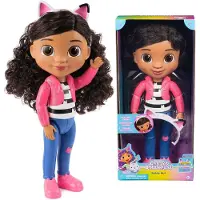 Gabby's Dollhouse Katzenhäuschen GABI, GABI-Puppe 32 cm mit Stirnband und Katzenohren, Set für Kinder ab 3 Jahren