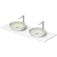 Duravit Konsolenwaschtisch Sivida 135x50cm, I.Fa grün m, Auß.Fa we. s-matt