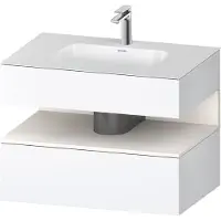 Duravit Einbauwaschtisch-Möbel-Set Qatego 80x55x60cm, w m/we m, Kon-WTU, Nischenb