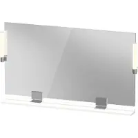 Duravit Sivida Spiegel, chrom, 1250x36x650mm, Aufsatzleuchte, Sensorschalter, Netzanschluss, SV7424010180000