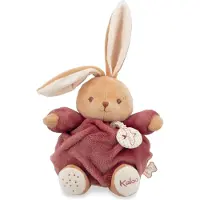 Kaloo Plüsch Musikdose Hase bordeaux - weiches Kuscheltier Baby
