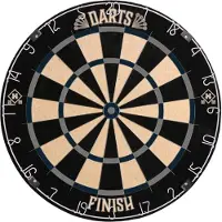 HOME DELUXE - Dartscheibe FINISH - Modern, Farbe: Schwarz, Grau, Blau I Surround Scheibe Dart Spielumrandung Dartscheibenumrandung Auffangring Dartboard