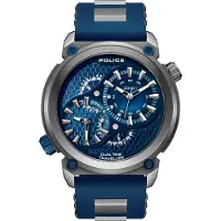 Police Herrenuhr Quarzuhr blau onesize Herren 48 PEWGM0071801, PEWGM0071802, PEWGM0071803