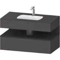 Duravit Einbauwaschtisch-Möbel-Set Qatego 100x55x60cm, gra m/Gr m, Kon-WTU, B
