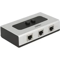 DeLOCK 87673, RJ-45, 1000 Mbit/s, Schwarz, Grau, Kunststoff, 68 mm, 112 mm