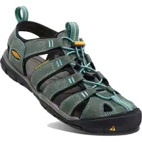 Keen Sandale Clearwater CNX Leather Mineral Blue Yellow Damen-Schuhgröße 42