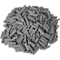 LEGO 1x4 Mauersteine Bausteine Hellgrau - 15533 NEU! Menge 100x