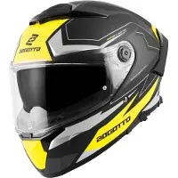Bogotto FF118 Vilial Matt Schwarz Gelb Integralhelm Größe XS
