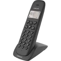Logicom Vega 150, DECT-Telefon, Kabelloses Mobilteil, 20 Eintragungen, Schwarz