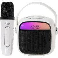 Adler Karaoke Speaker With Microphone | AD 1199W | Bluetooth | White | Portable | Wireless connection