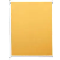 Mendler Rollo MCW-D52, Fensterrollo Seitenzugrollo Jalousie, Sonnenschutz Verdunkelung blickdicht 50x160cm gelb