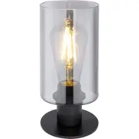Globo Lighting Tischleuchte Metall schwarz matt, 1x E27