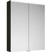 Burgbad Eqio Spiegelschrank mit horizontaler LED-Beleuchtung, 2 Türen, 650x800mm