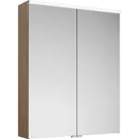 Burgbad Eqio Spiegelschrank mit horizontaler LED-Beleuchtung, 2 Türen, 650x800mm