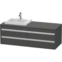Duravit Waschtischunterschrank Ketho 140x55x49,6cm, f EWT, 4 La, B L, gr ma