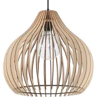 Sollux Hängeleuchte APRILLA Holz 1xE27 15W Holz 110x40x40cm