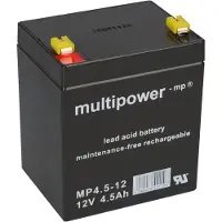 Multipower Blei-Akku MP4,5-12 Pb 12V / 4,5Ah Faston 4,8