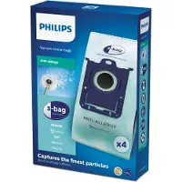 Philips Original sbag Staubsauger Beutel, Antiallergie, 4 Stück (FC8022/04)
