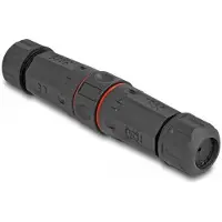DeLOCK LWL Kabelverbinder SC Simplex Buchse zu SC Simplex Buchse APC wasserfest, SC, Weiblich/Weiblich, Schwarz, Einzelmodus