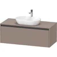 Duravit Ketho.2 Wastafelonderkast 120x55x45,9 cm Mat Basalt