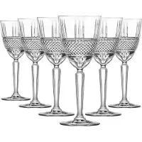 RCR Crystal Brillante Weingläser – 230 ml – 6er-Pack