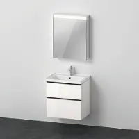 Duravit Möbel-Set D-Neo 650mm, Anschlag rechts, weiß Hochglanz