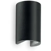 Ideal Lux Moderne Wandleuchte Apollo Aluminium Schwarz 2 Lichter Led 6W 4000K Natürliches Licht