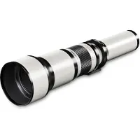 Walimex pro pro Teleobjektiv 650-1300mm 1:8-16 CSC für DSLR MFT – Manueller Fokus, Zoom-Teleobjektiv für Vollformat & APS-C Sensor – Metall, inkl Aufbewahrungstasche & Deckeln