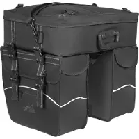 Greenlands Doppelpacktasche Touring 600D polyester 25 Liter 35 x 47 x 15 cm- Schwarz mit Reflexion